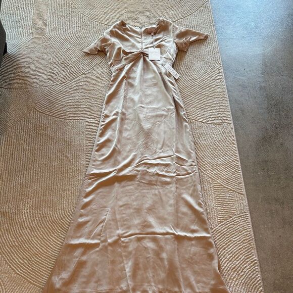 NWT Show Me Your MuMu Champagne Rome Twist Maxi Dress - Picture 1 of 11
